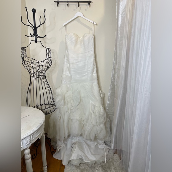 Maggie Sottero Organza Rosette Dress - Picture 3 of 4